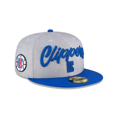 Los Angeles Clippers Gorra | New Era NBA Draft 59fifty Fitted Cap Mexico - Grises